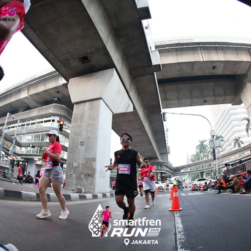 Race photo from SMARTFREN RUN 2026