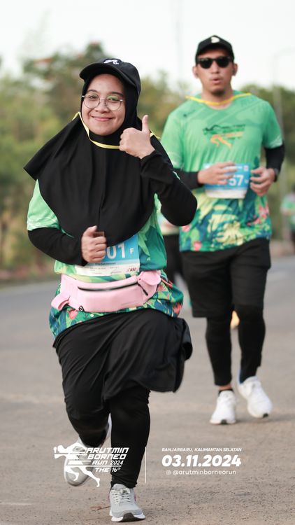Race photo from Arutmin Borneo Run 2024