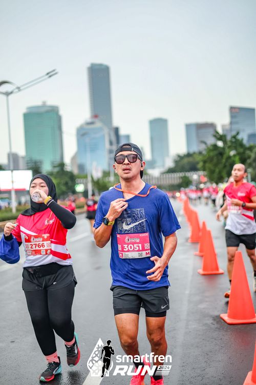 Race photo from Smartfren Run 2024