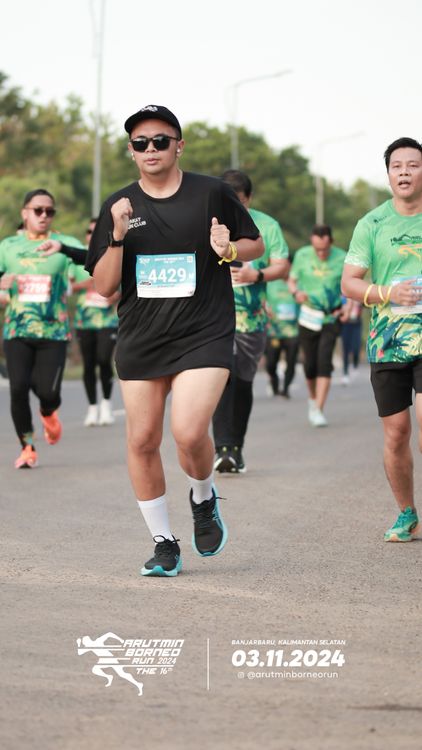 Race photo from Arutmin Borneo Run 2024