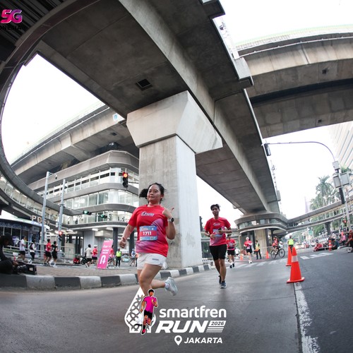 Race photo from SMARTFREN RUN 2026