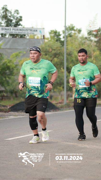 Race photo from Arutmin Borneo Run 2024