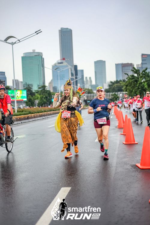 Race photo from Smartfren Run 2024