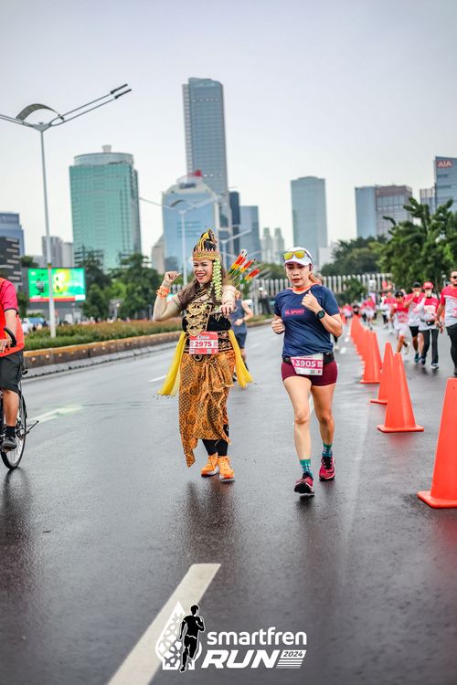 Race photo from Smartfren Run 2024