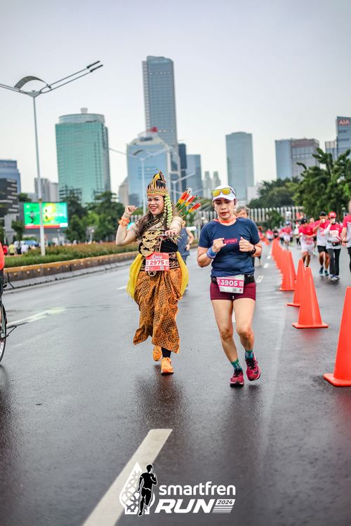 Race photo from Smartfren Run 2024