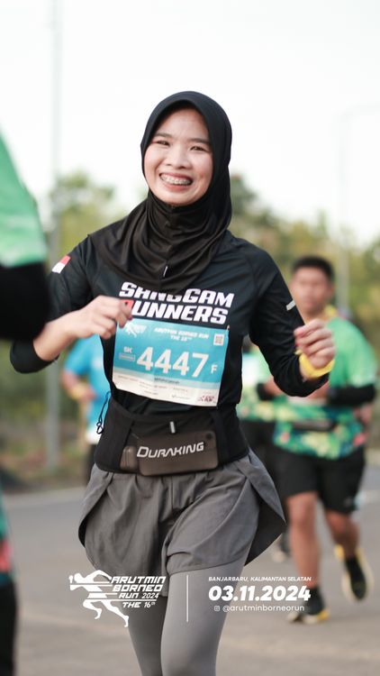 Race photo from Arutmin Borneo Run 2024