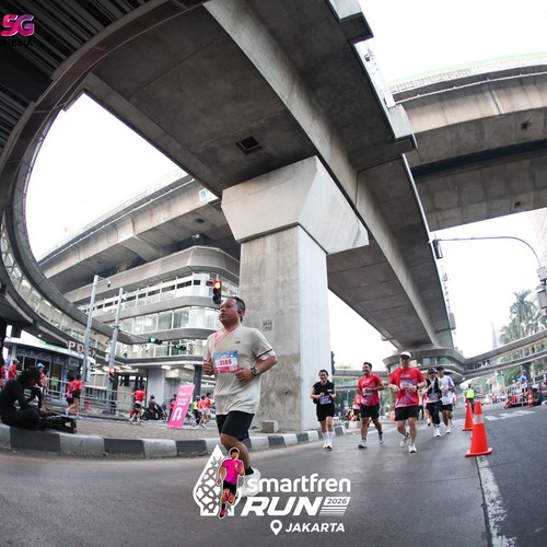 Race photo from SMARTFREN RUN 2026