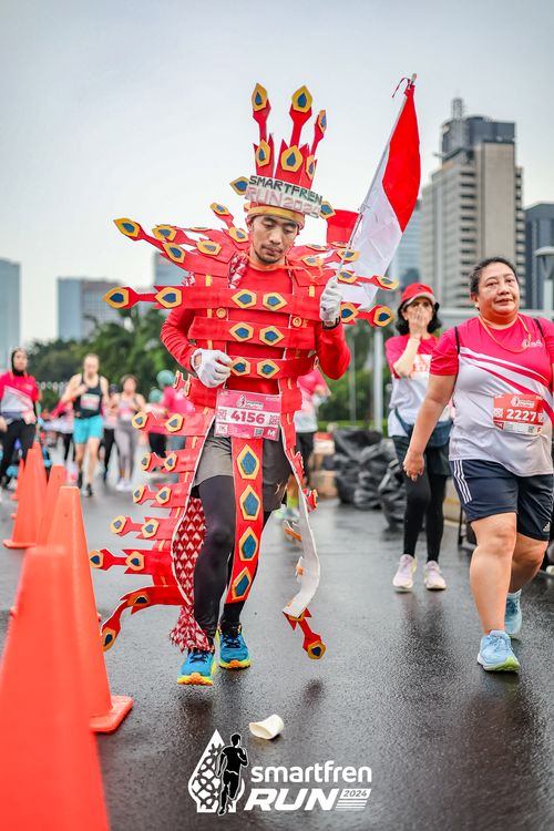Race photo from Smartfren Run 2024