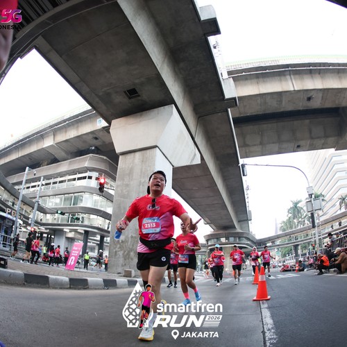 Race photo from SMARTFREN RUN 2026