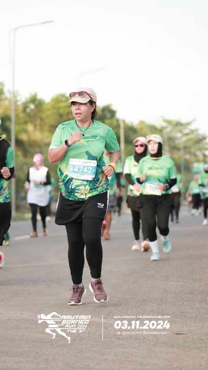 Race photo from Arutmin Borneo Run 2024
