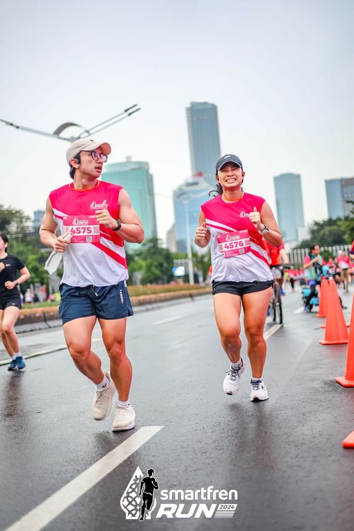 Race photo from Smartfren Run 2024
