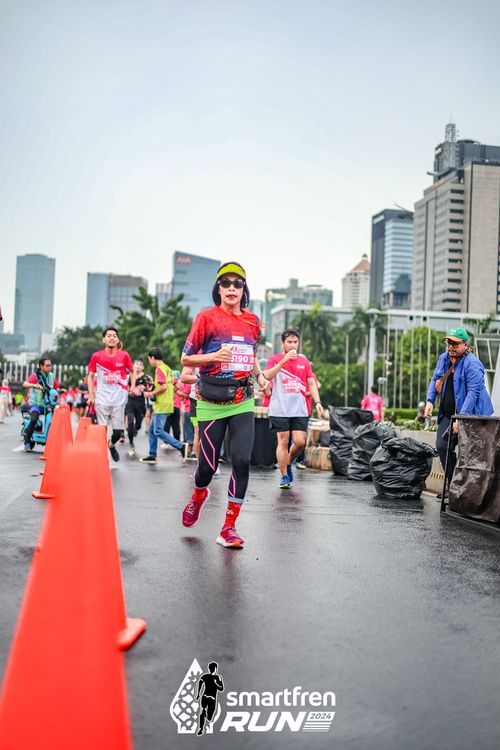 Race photo from Smartfren Run 2024