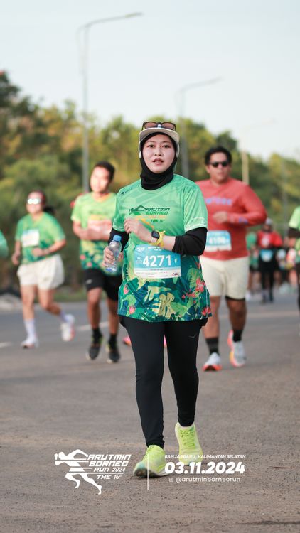 Race photo from Arutmin Borneo Run 2024