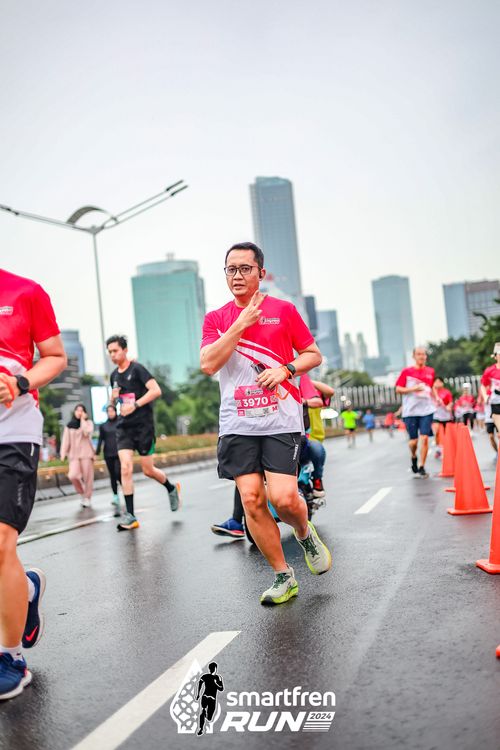 Race photo from Smartfren Run 2024