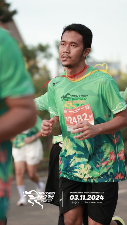 Race photo from Arutmin Borneo Run 2024