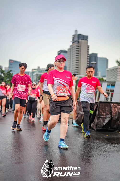 Race photo from Smartfren Run 2024