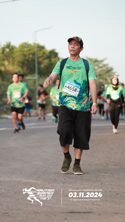 Race photo from Arutmin Borneo Run 2024