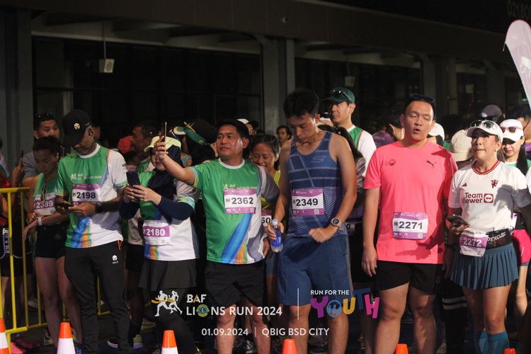Race photo from BAF LIONS RUN 2024