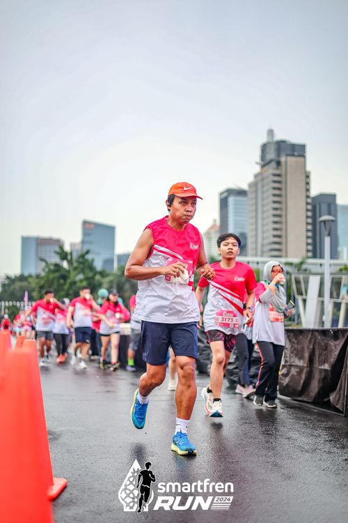 Race photo from Smartfren Run 2024