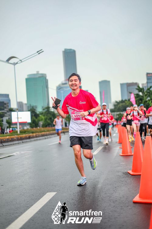 Race photo from Smartfren Run 2024