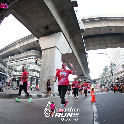 Race photo from SMARTFREN RUN 2026