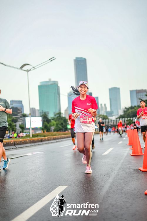 Race photo from Smartfren Run 2024