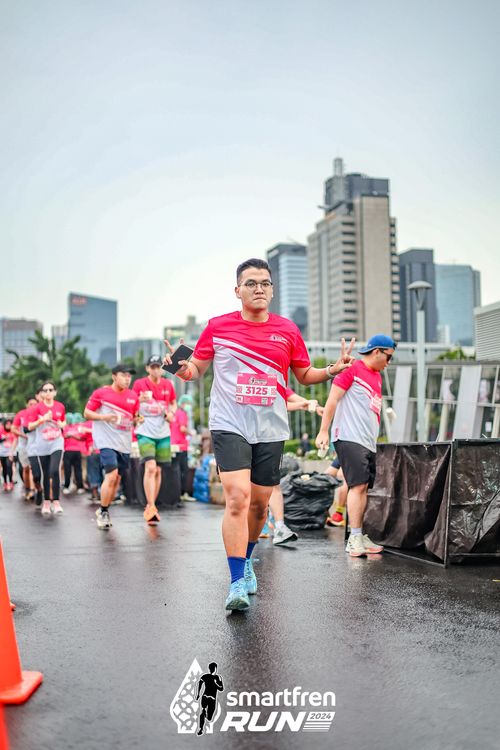 Race photo from Smartfren Run 2024