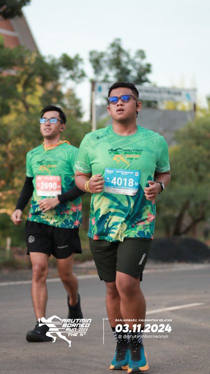 Race photo from Arutmin Borneo Run 2024