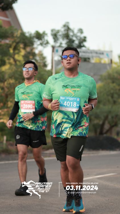 Race photo from Arutmin Borneo Run 2024