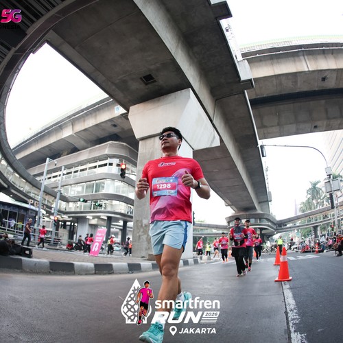 Race photo from SMARTFREN RUN 2026