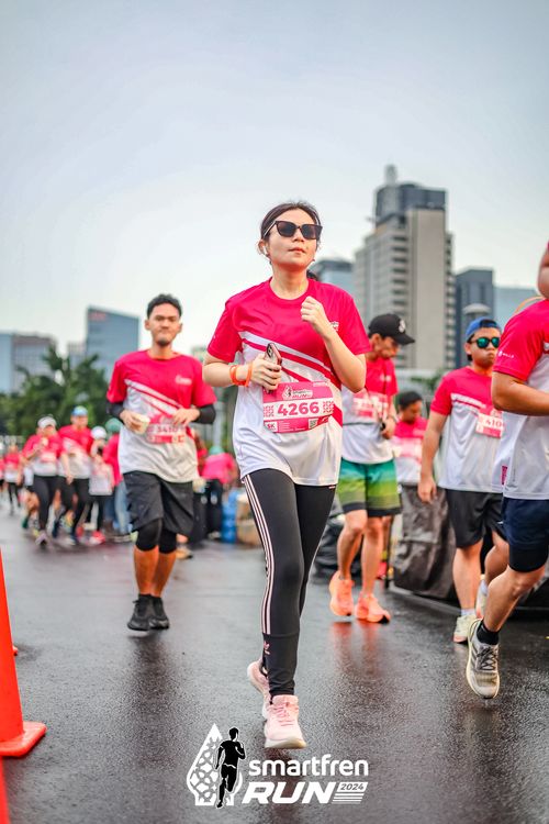 Race photo from Smartfren Run 2024