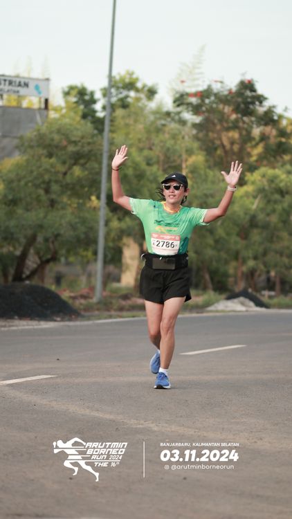 Race photo from Arutmin Borneo Run 2024