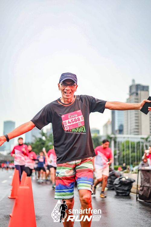 Race photo from Smartfren Run 2024