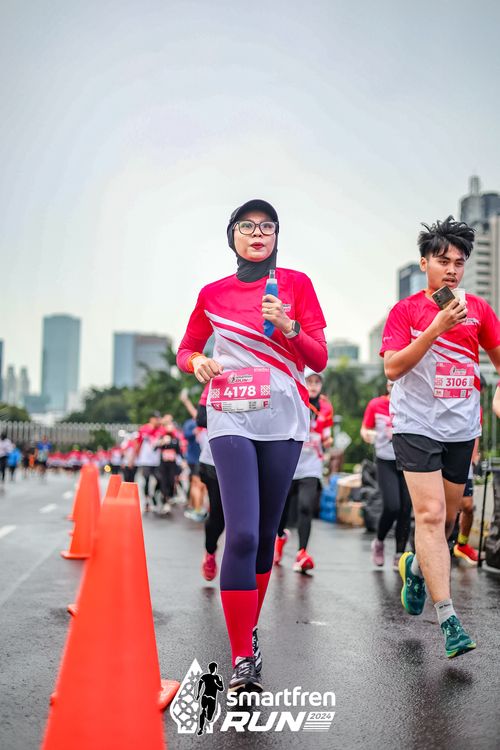 Race photo from Smartfren Run 2024
