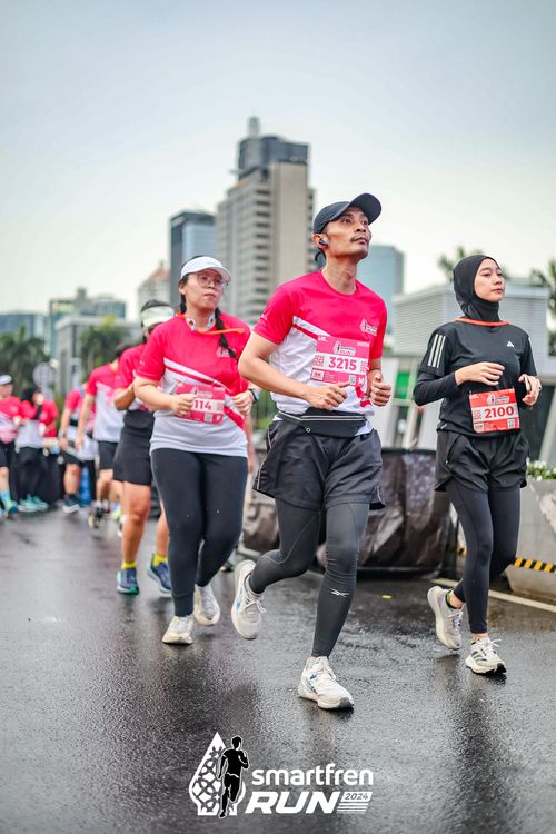 Race photo from Smartfren Run 2024