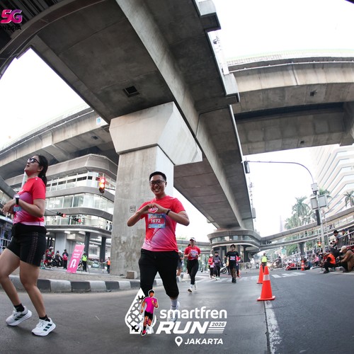 Race photo from SMARTFREN RUN 2026