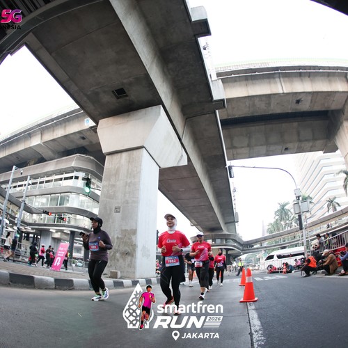 Race photo from SMARTFREN RUN 2026