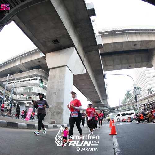Race photo from SMARTFREN RUN 2026
