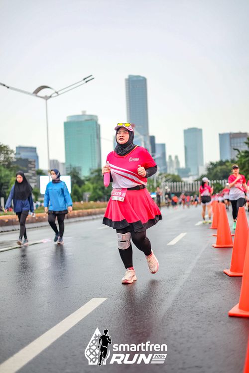 Race photo from Smartfren Run 2024