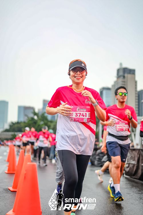 Race photo from Smartfren Run 2024