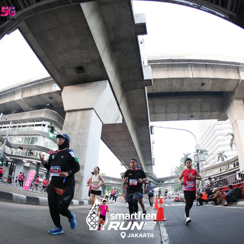Race photo from SMARTFREN RUN 2026