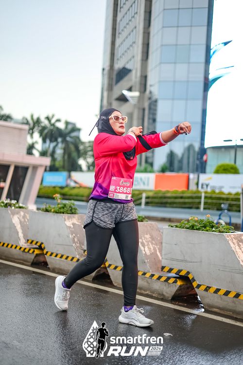 Race photo from Smartfren Run 2024