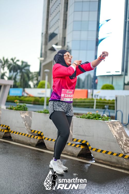 Race photo from Smartfren Run 2024
