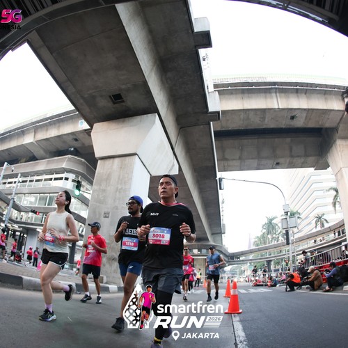 Race photo from SMARTFREN RUN 2026