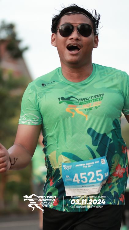 Race photo from Arutmin Borneo Run 2024