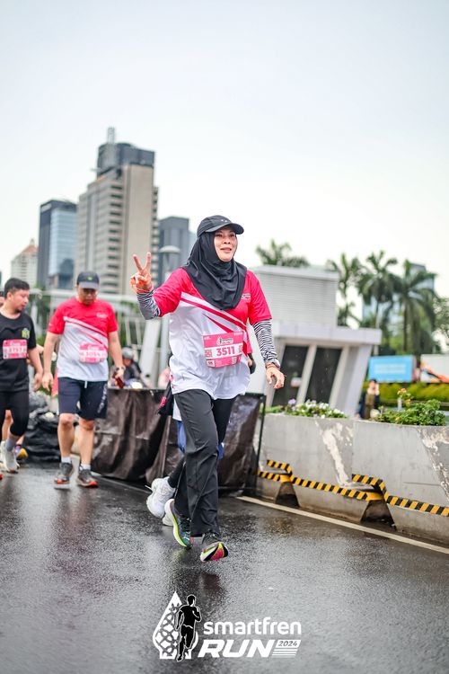 Race photo from Smartfren Run 2024