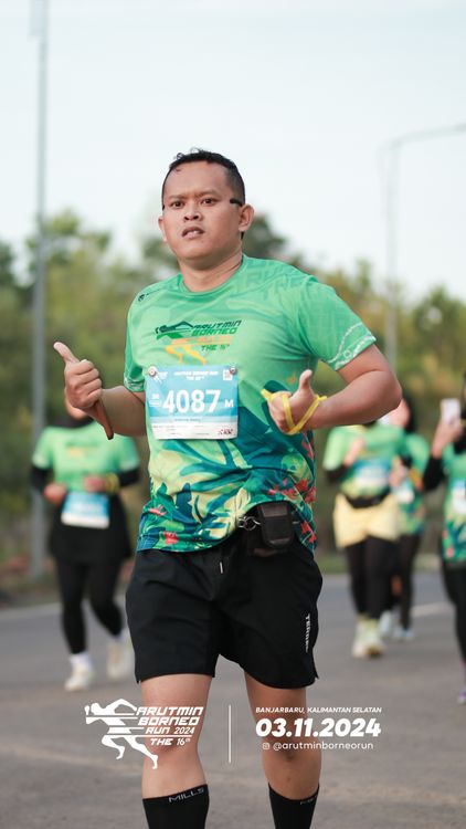Race photo from Arutmin Borneo Run 2024