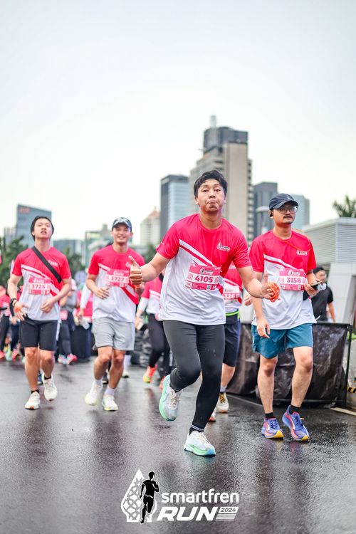 Race photo from Smartfren Run 2024