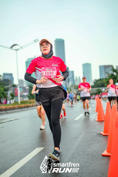 Race photo from Smartfren Run 2024