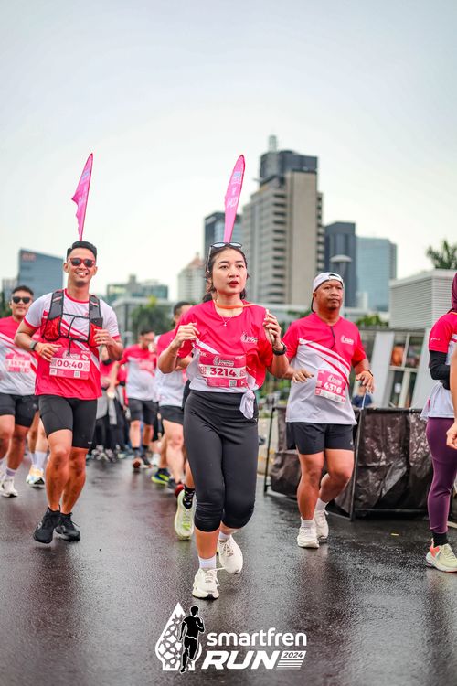 Race photo from Smartfren Run 2024